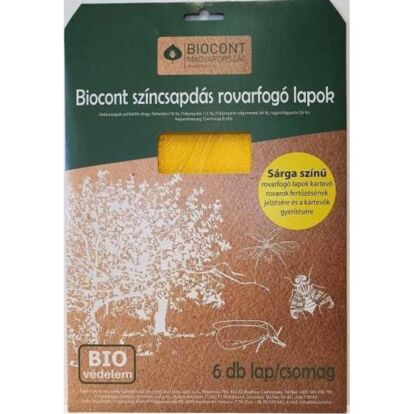 Biocont sárga, rovarfogó lapok (A5-ös méret)